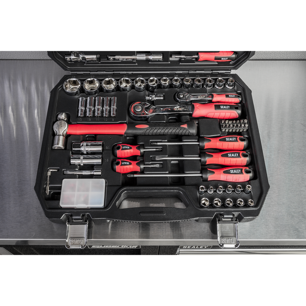 Sealey Mechanic's Tool Kit 100pc AK7400 - BostonPlates Autocare Centre