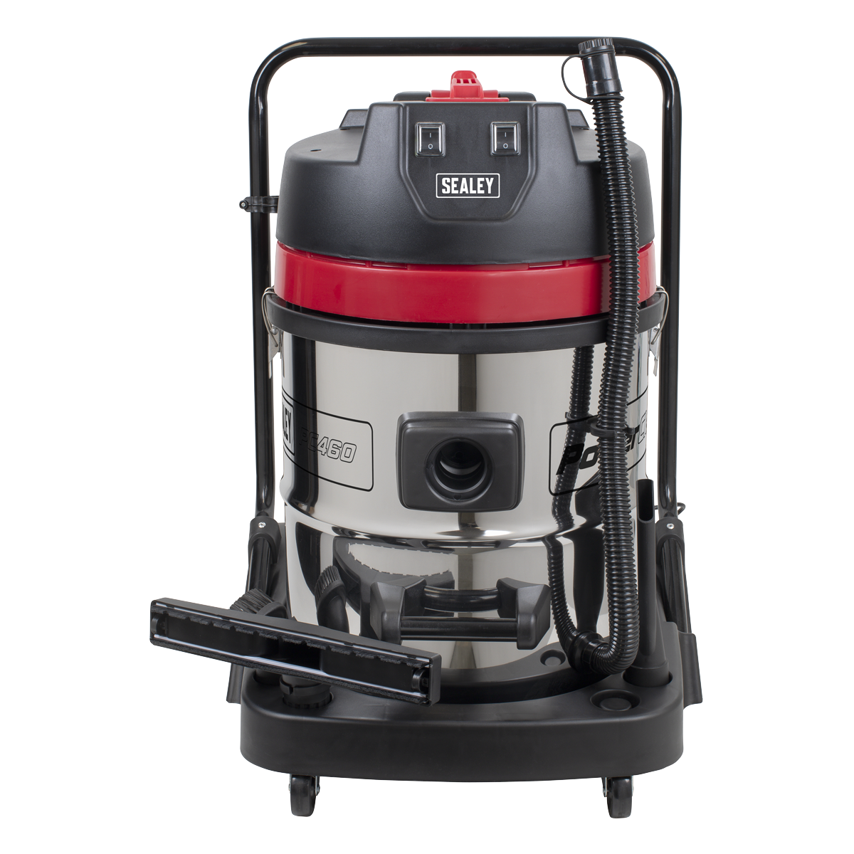 60L Vacuum Cleaner Wet & Dry with Stainless Steel Drum 2400W/230V PC460 - BostonPlates Autocare Centre