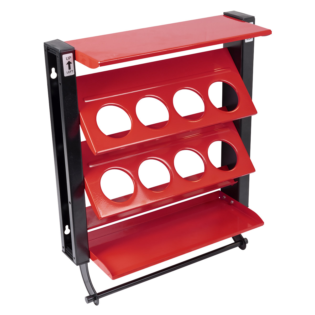 Sealey Spray Can Storage Rack with 8 Can Holders APSCR8 - BostonPlates Autocare Centre