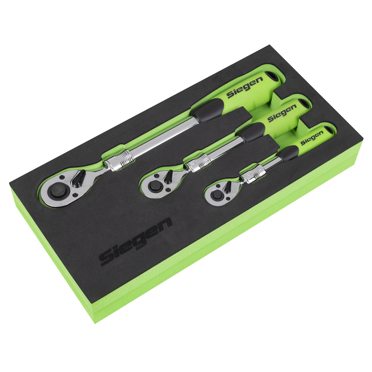 Siegen Extendable Ratchet Wrench Set 3pc S01285 - BostonPlates Autocare Centre