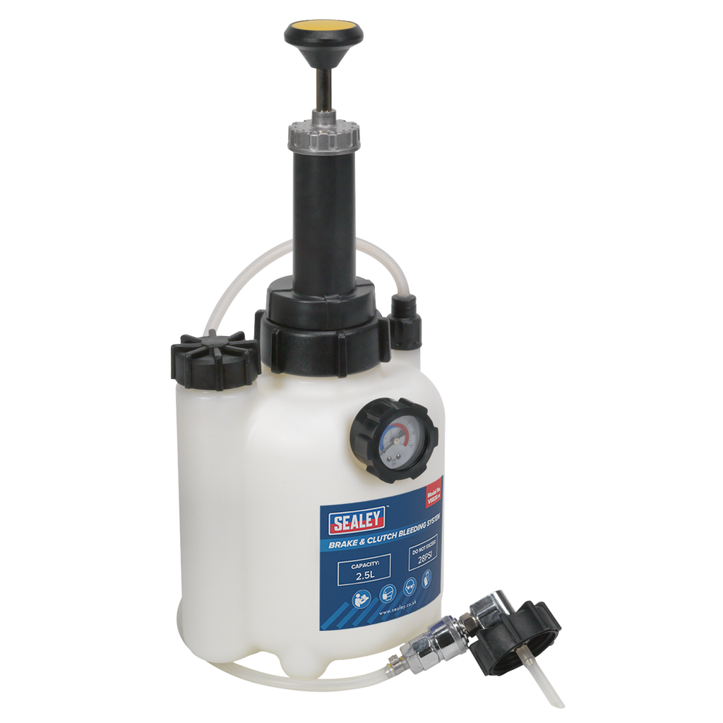Sealey Brake & Clutch Bleeding System 2.5L VS820 - BostonPlates Autocare Centre
