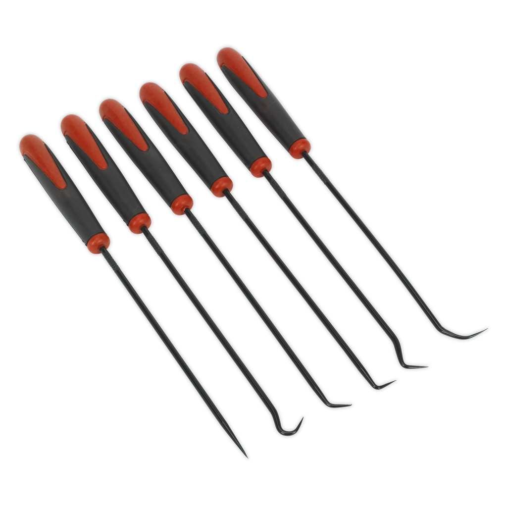 Sealey Extra-Long Pick & Hook Set 6pc AK5215 - BostonPlates Autocare Centre