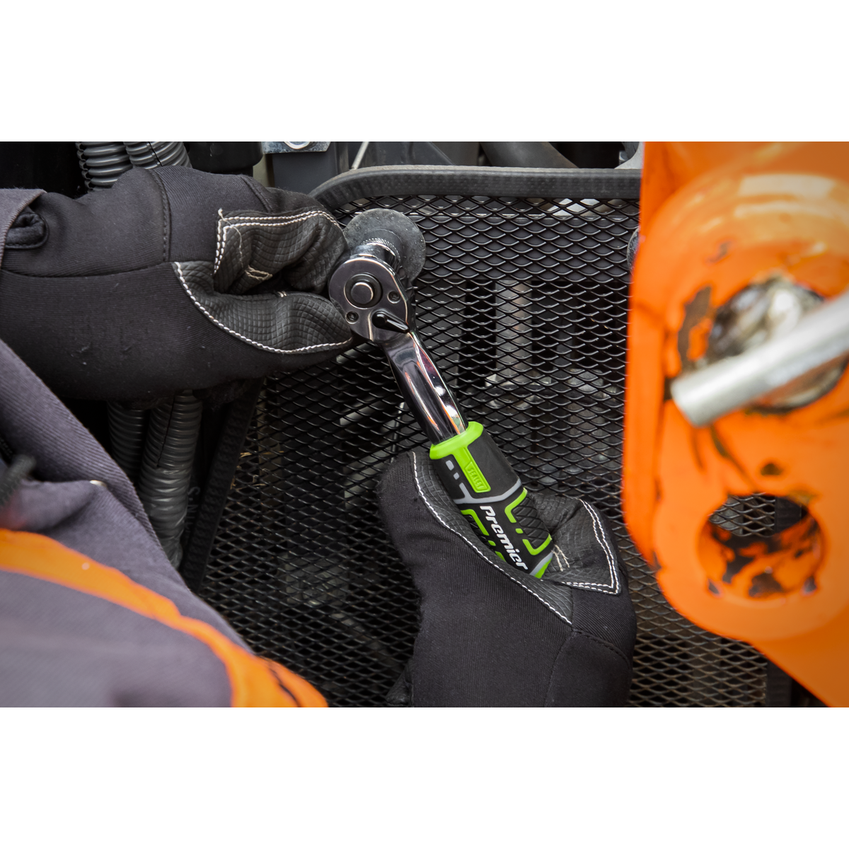 Sealey Premier Mechanic's Tool Kit 144pc - Hi-Vis Green AK7980HV - BostonPlates Autocare Centre