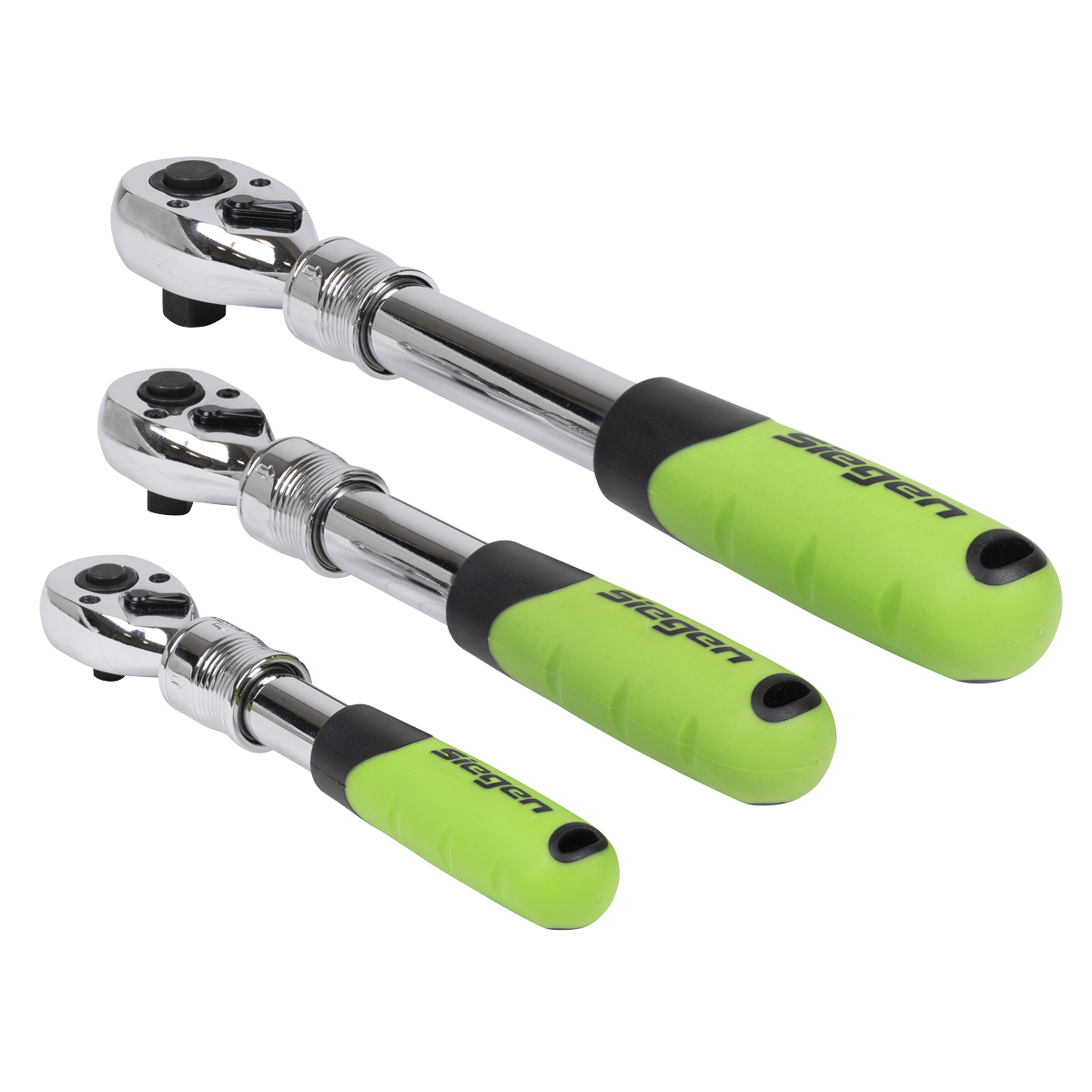 Siegen Extendable Ratchet Wrench Set 3pc S01285 - BostonPlates Autocare Centre