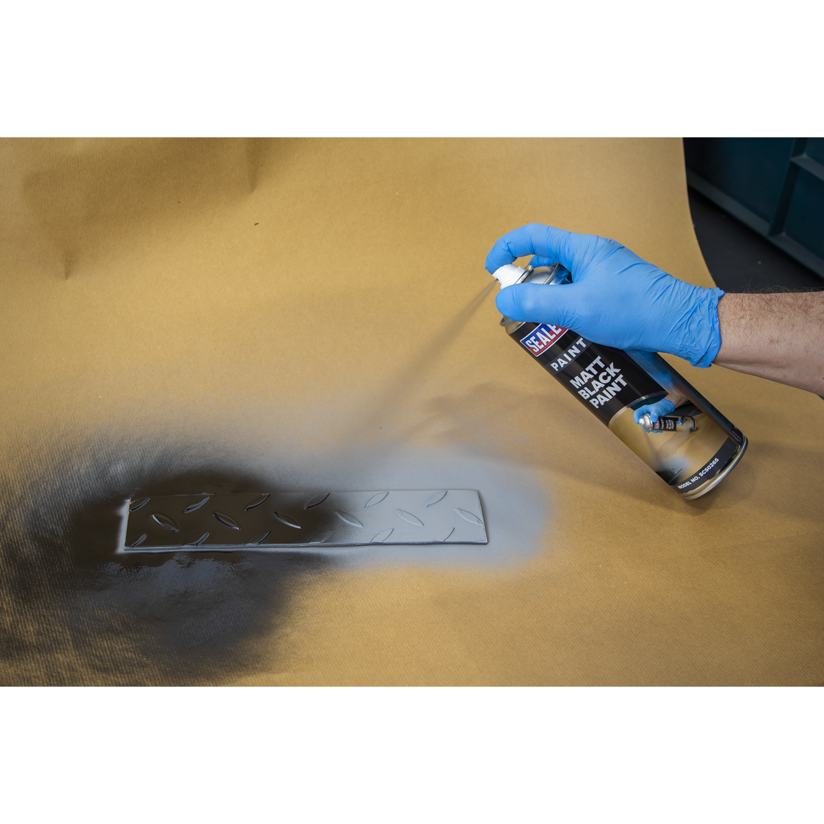 Sealey Matt Paint 500ml - Black SCS026S - BostonPlates Autocare Centre