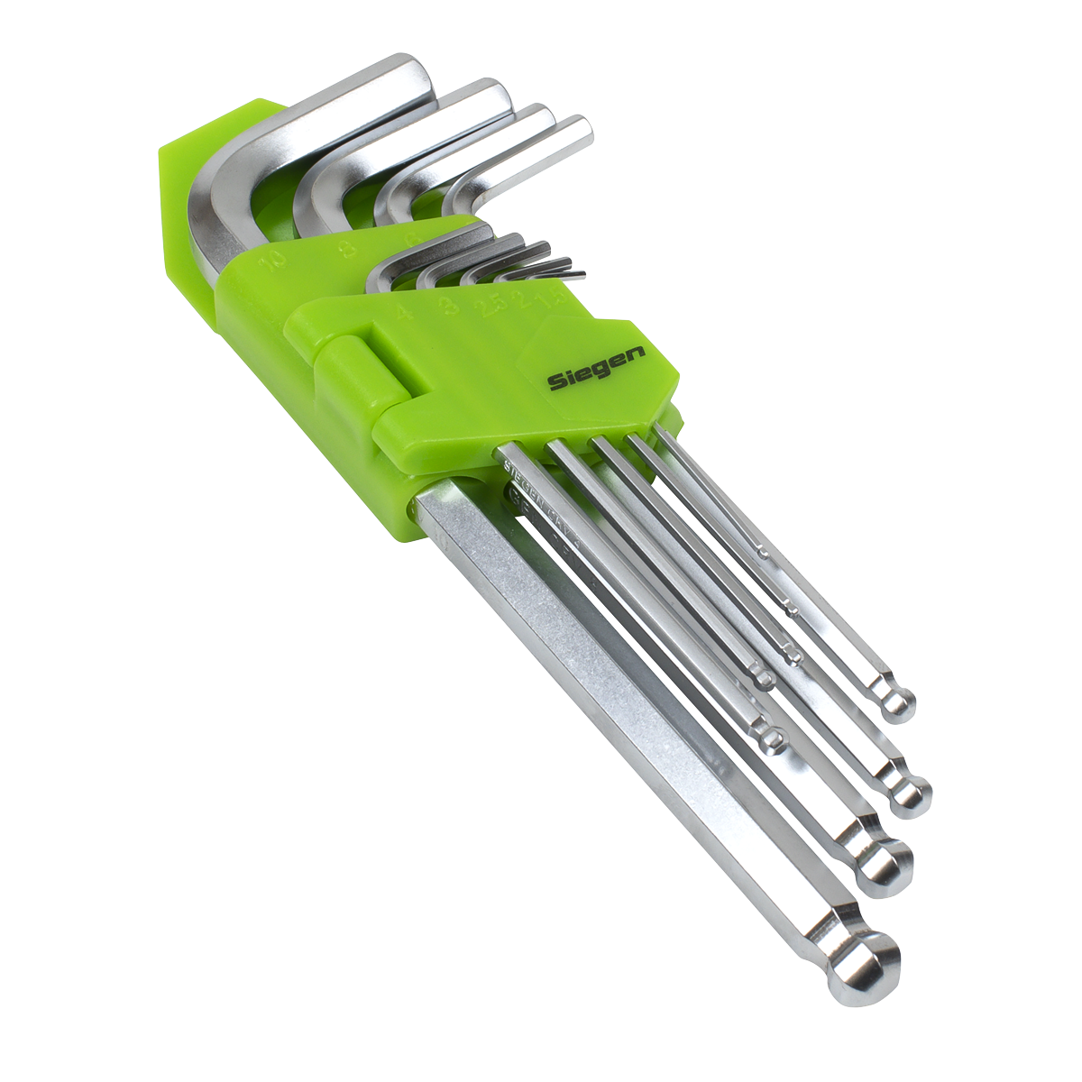 Siegen Long Ball-End Hex Key Set 9pc S01260 - BostonPlates Autocare Centre