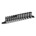 Sealey Premier Black Socket Set 1/4"Sq Drive 13pc AK7990 - BostonPlates Autocare Centre