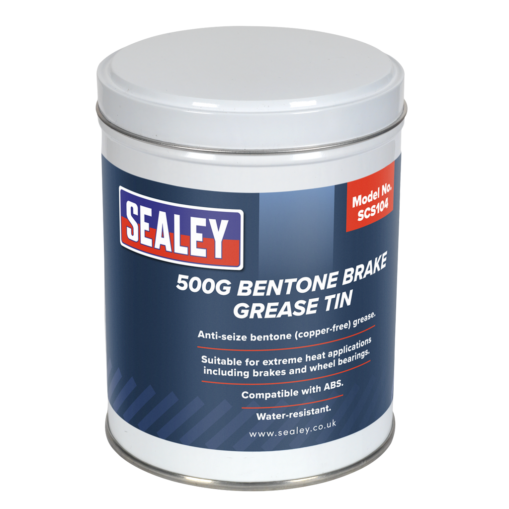 Sealey Bentone Brake Grease Tin 500g SCS104 - BostonPlates Autocare Centre