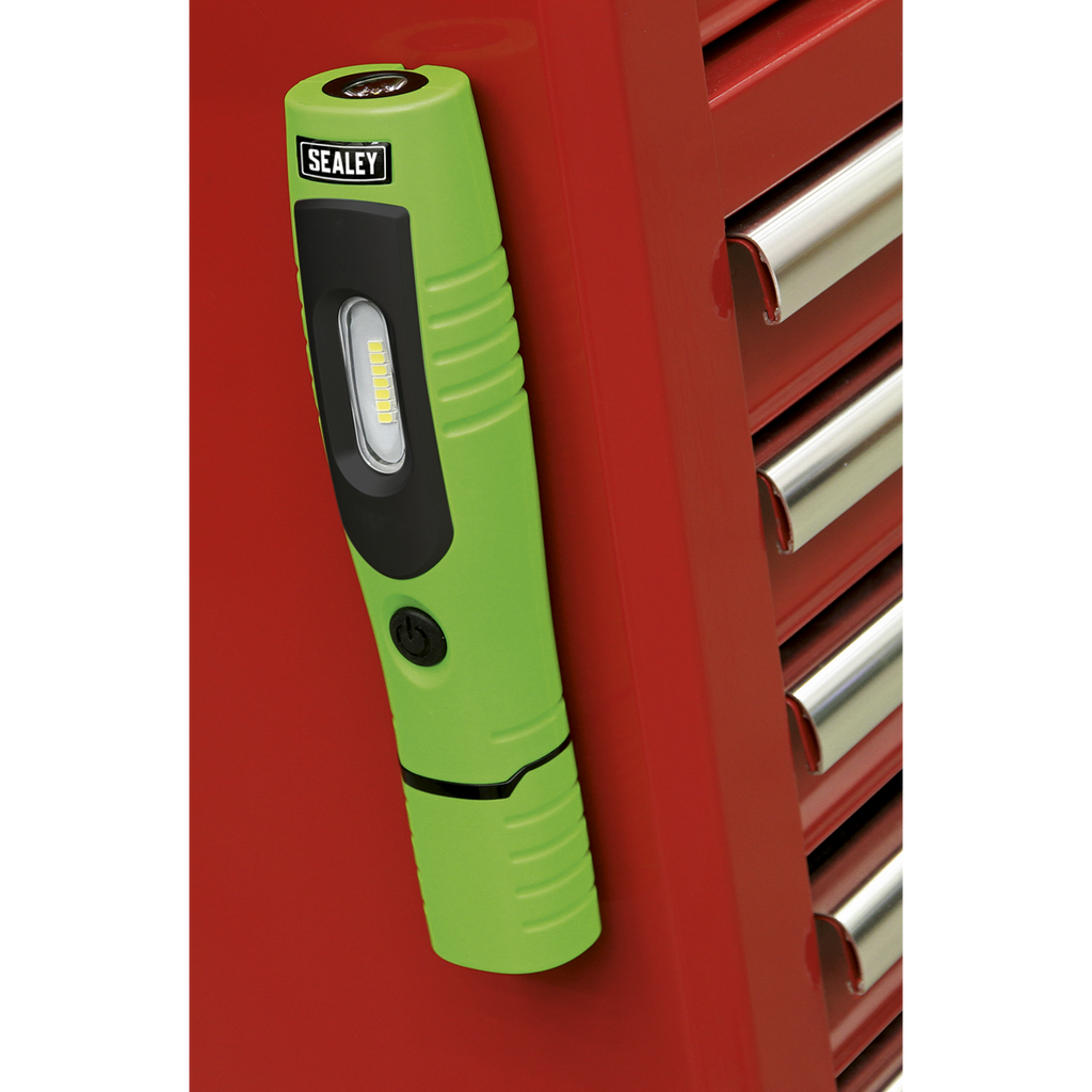 Sealey Rechargeable 360° Inspection Light 4W & 3W SMD LED - Green LED3602G - BostonPlates Autocare Centre