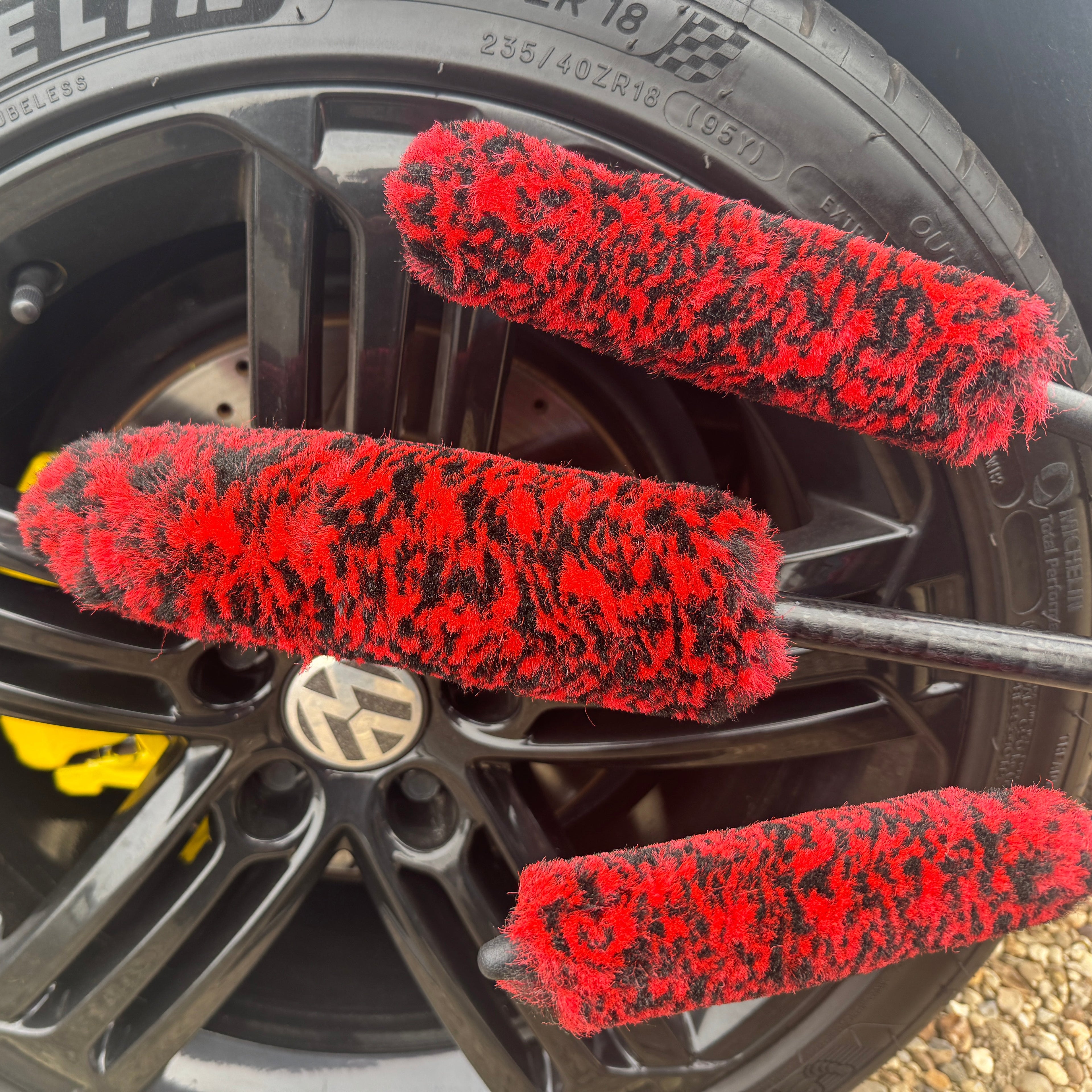 Alloy Wheel / Rim Brushes -3 Piece Detailing Set - BostonPlates Autocare Centre