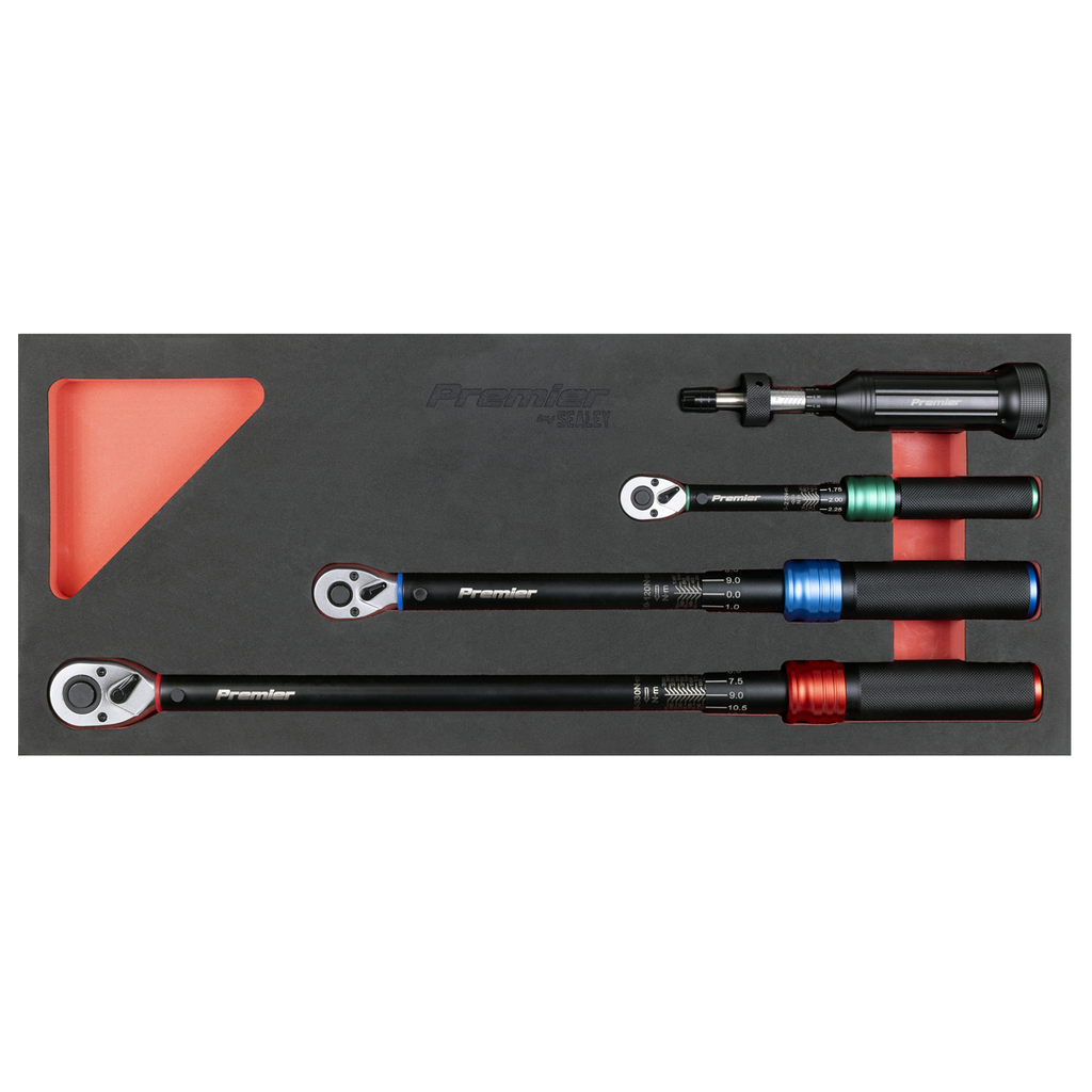 Premier Black Torque Wrench Micrometer & Torque Screwdriver Set 4pc STW909SETB - BostonPlates Autocare Centre