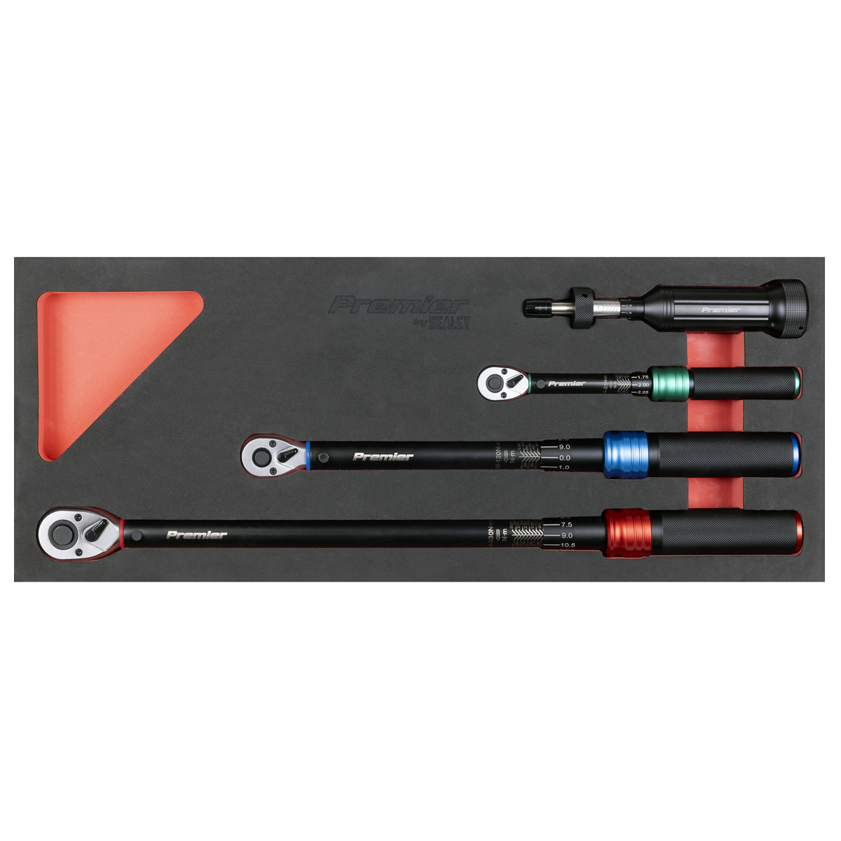 Premier Black Torque Wrench Micrometer & Torque Screwdriver Set 4pc STW909SETB - BostonPlates Autocare Centre