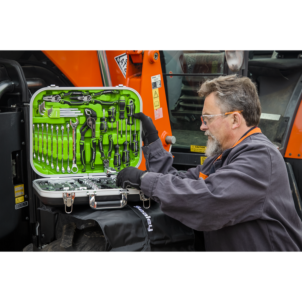 Sealey Premier Mechanic's Tool Kit 144pc - Hi-Vis Green AK7980HV - BostonPlates Autocare Centre