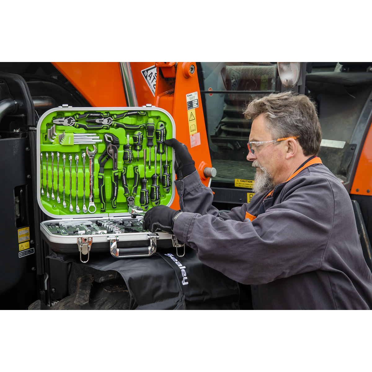 Sealey Premier Mechanic's Tool Kit 144pc - Hi-Vis Green AK7980HV - BostonPlates Autocare Centre