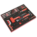 Sealey Premier Striking, Pry Bar, Hacksaw & Impact Screwdriver Set 39pc TBT66 - BostonPlates Autocare Centre
