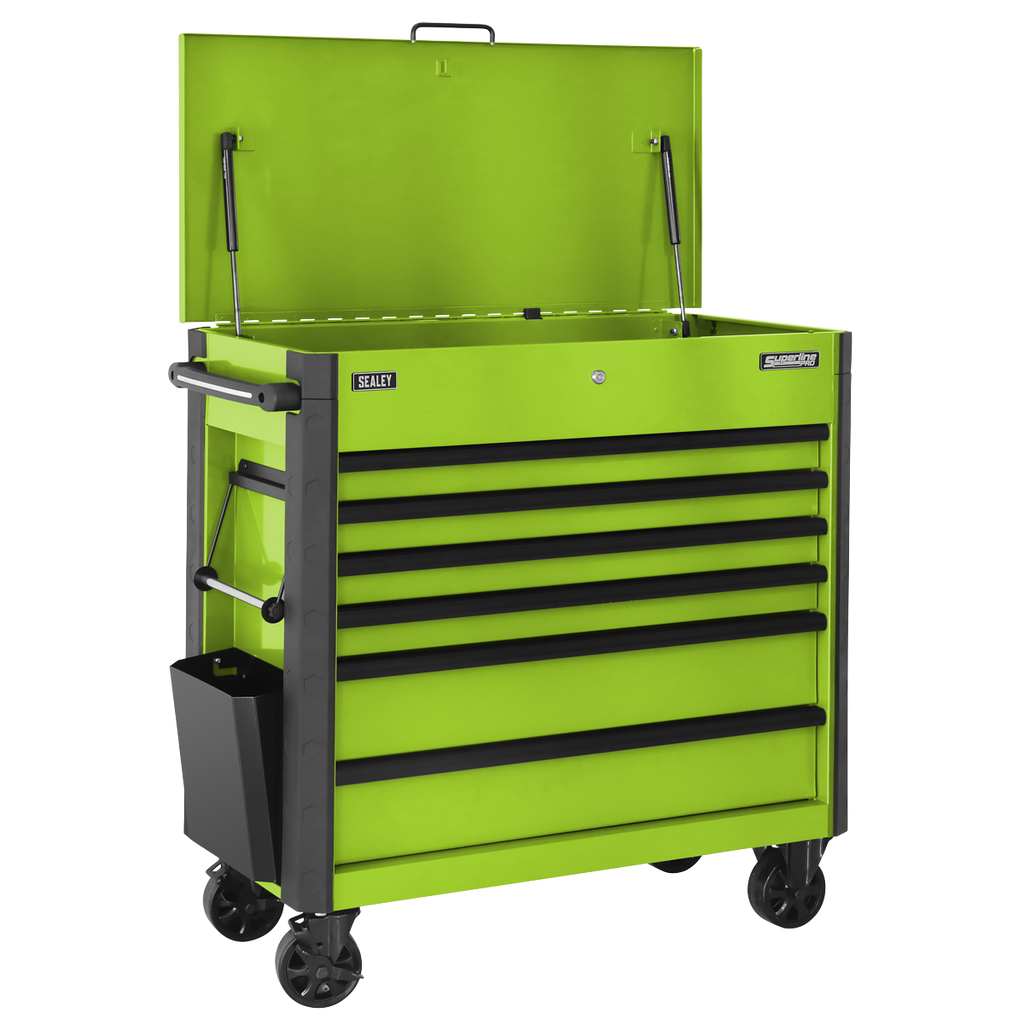 Sealey Tool Trolley 6 Drawer - Green AP366HV - BostonPlates Autocare Centre
