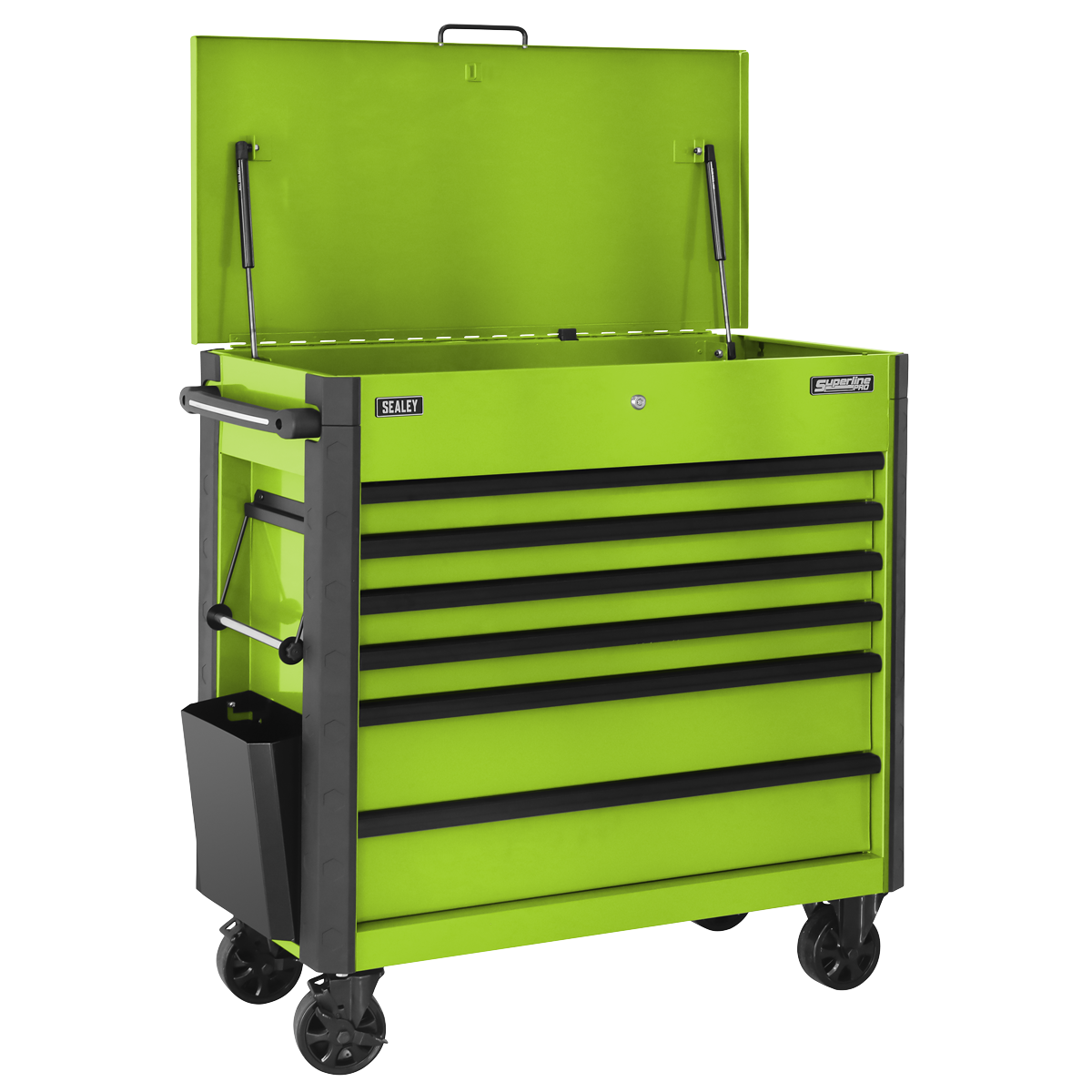Sealey Tool Trolley 6 Drawer - Green AP366HV - BostonPlates Autocare Centre