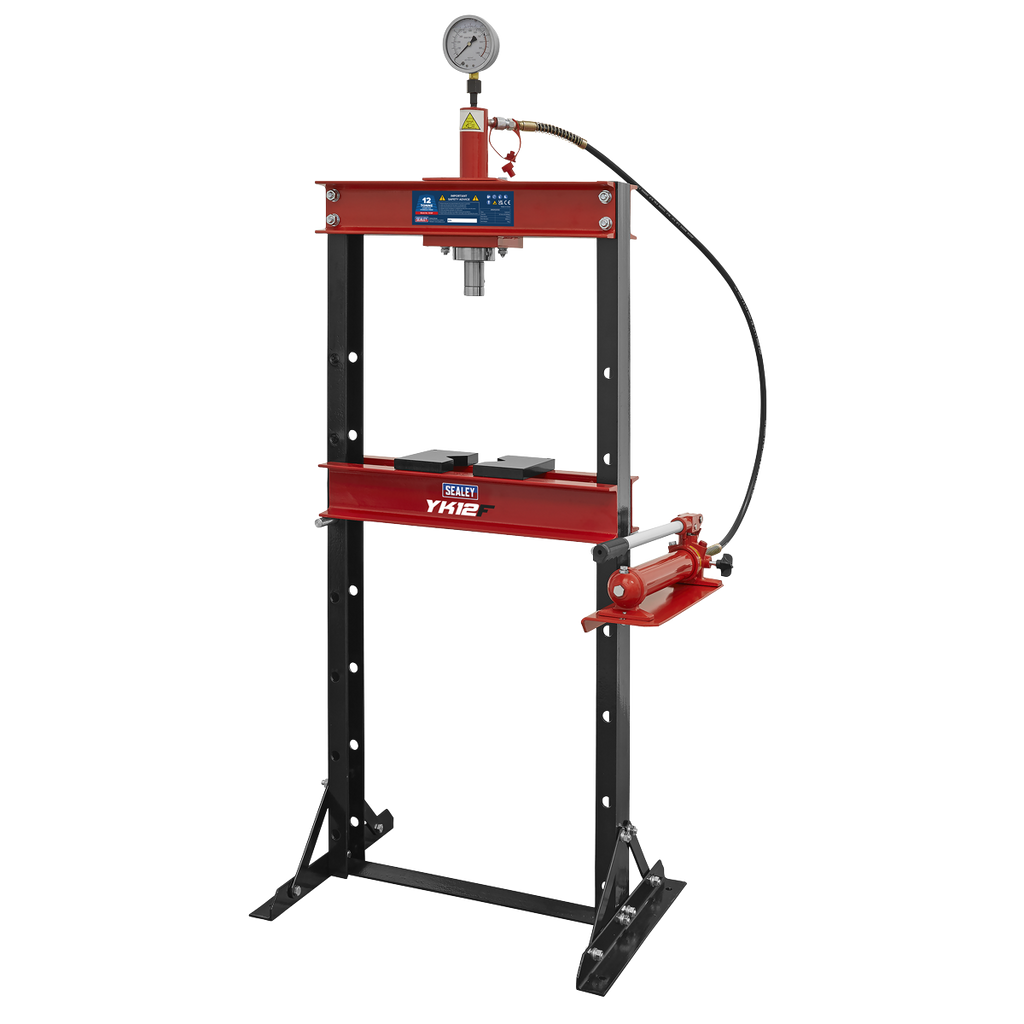 Sealey Hydraulic Floor Type Press 12 Tonne YK10F - BostonPlates Autocare Centre