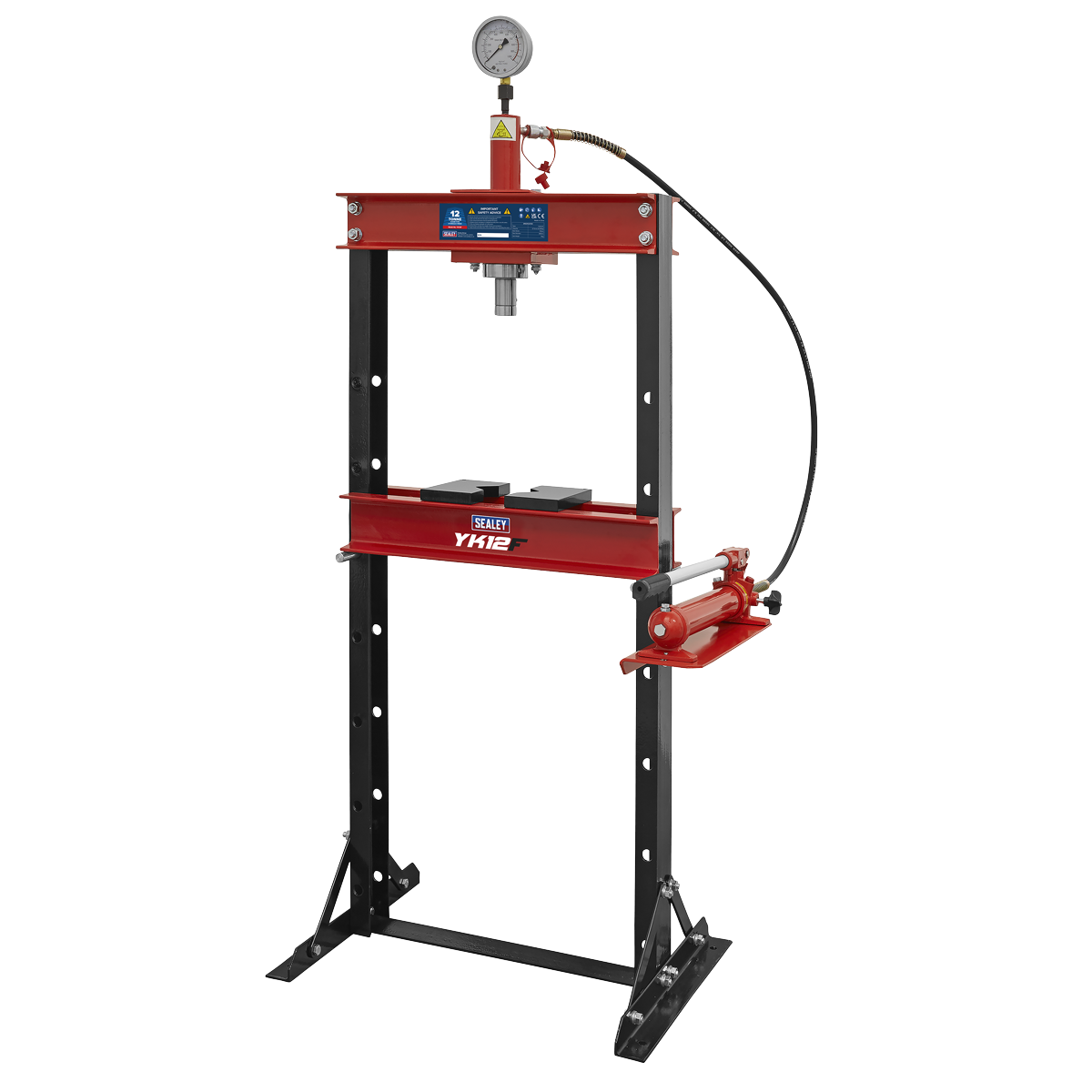 Sealey Hydraulic Floor Type Press 12 Tonne YK10F - BostonPlates Autocare Centre