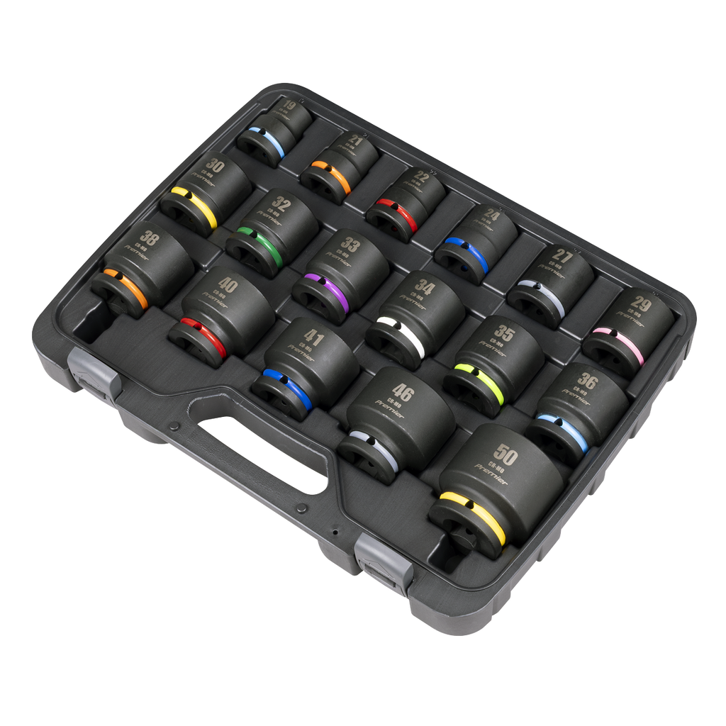 Sealey Premier Impact Socket Set 3/4"Sq Drive 17pc AK8892M - BostonPlates Autocare Centre