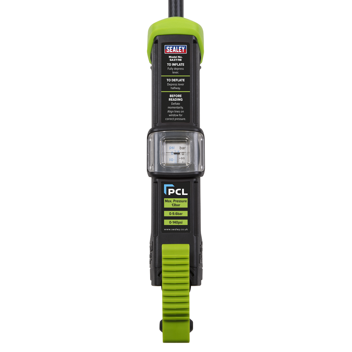 Sealey PCL Airlite Eco Tyre Inflator with Clip-On Connector SA37/98 (Copy)