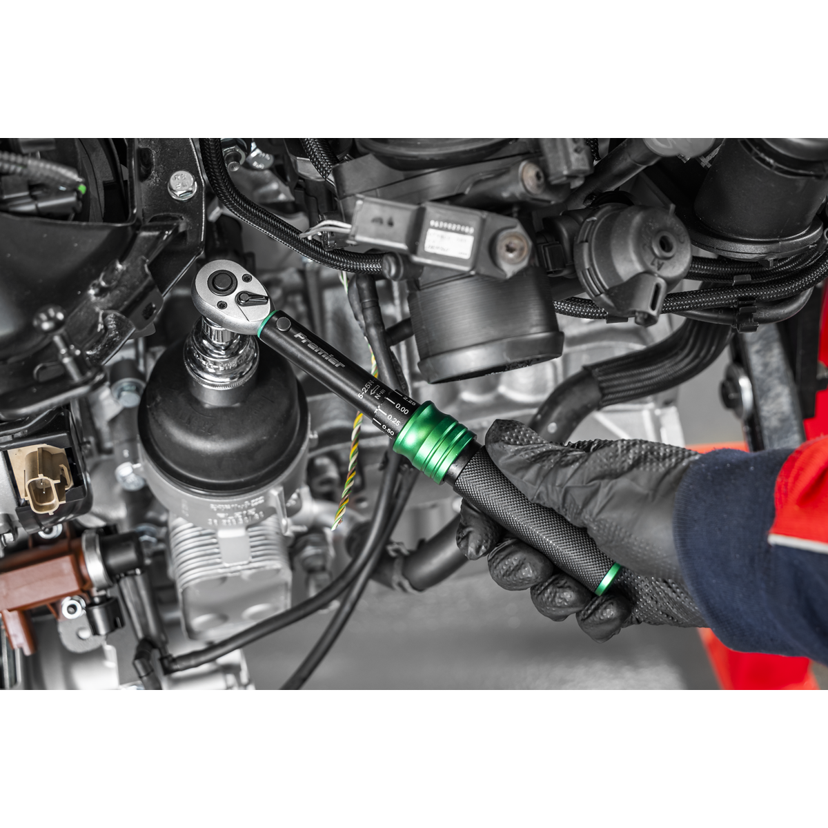 Premier Black Torque Wrench Micrometer & Torque Screwdriver Set 4pc STW909SETB - BostonPlates Autocare Centre