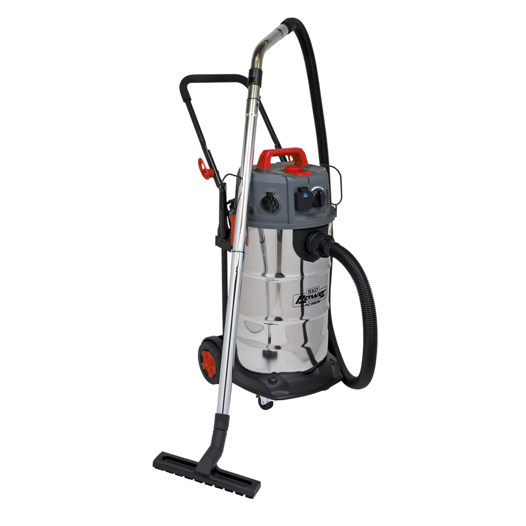M Class Dust-Free Vacuum Cleaner Wet & Dry Stainless Steel 38L 1500W/230V P380M - BostonPlates Autocare Centre