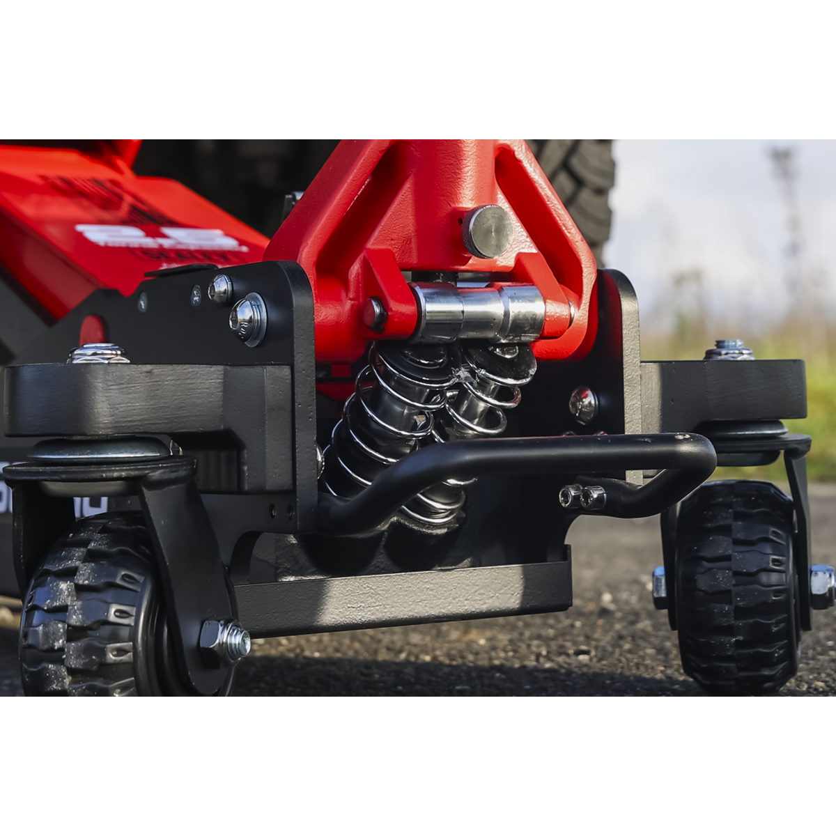 Sealey Big Wheel Hybrid Trolley Jack with Super Rocket Lift 2.5 Tonne 2500RG - BostonPlates Autocare Centre
