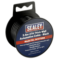 Sealey 27A Thick Wall Automotive Cable 2.5m - Black AC2725B