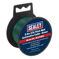 Sealey 27A Thick Wall Automotive Cable 2.5m - Green AC2725G