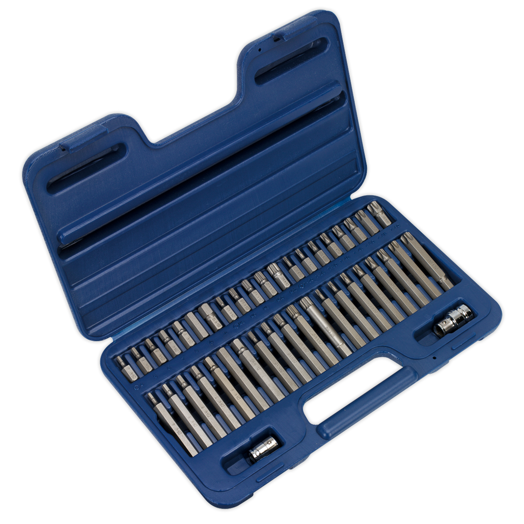 Sealey Premier TRX-Star*/Hex/Spline Bit Set 3/8" & 1/2"Sq Drive 42pc AK219