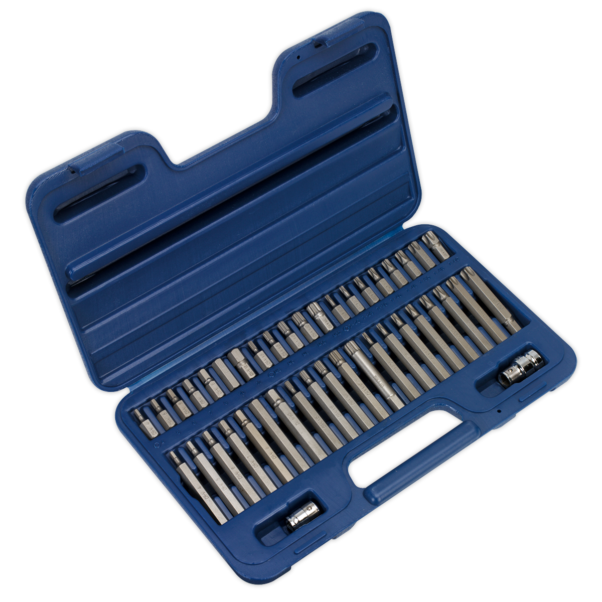 Sealey Premier TRX-Star*/Hex/Spline Bit Set 3/8" & 1/2"Sq Drive 42pc AK219