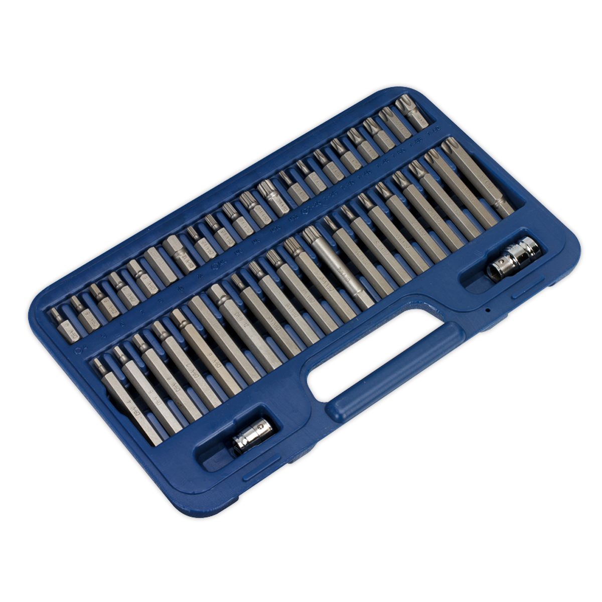 Sealey Premier TRX-Star*/Hex/Spline Bit Set 3/8" & 1/2"Sq Drive 42pc AK219