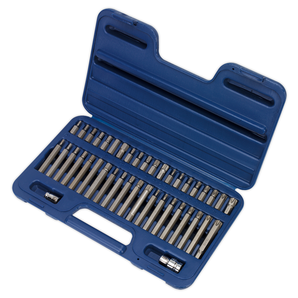 Sealey Premier TRX-Star*/Hex/Spline Bit Set 3/8" & 1/2"Sq Drive 42pc AK219