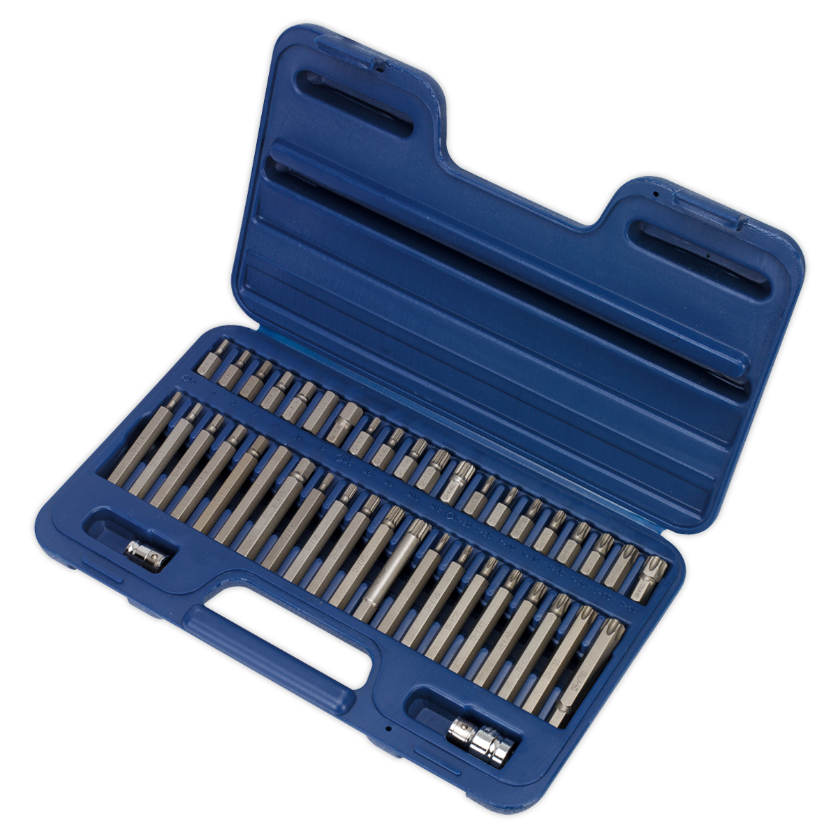 Sealey Premier TRX-Star*/Hex/Spline Bit Set 3/8" & 1/2"Sq Drive 42pc AK219