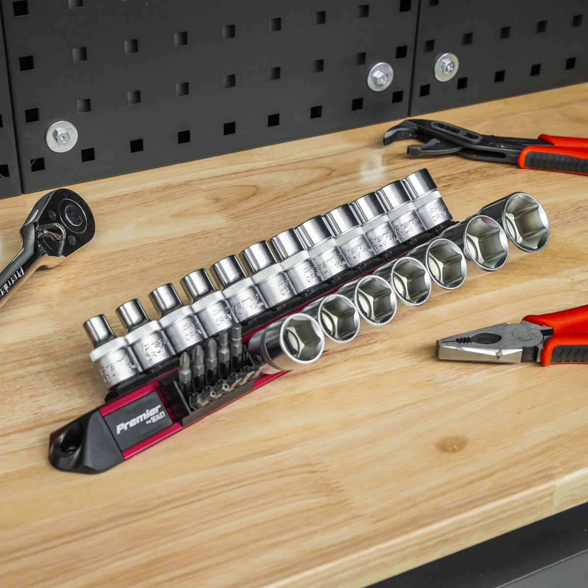 Sealey Socket & Bit Retaining Rail 1/2"Sq Drive AK27098