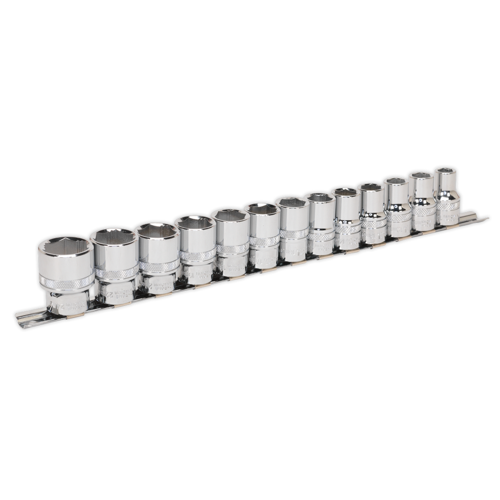 Sealey Premier Lock-On™ Socket Set 1/2"Sq Drive 13pc AK2742