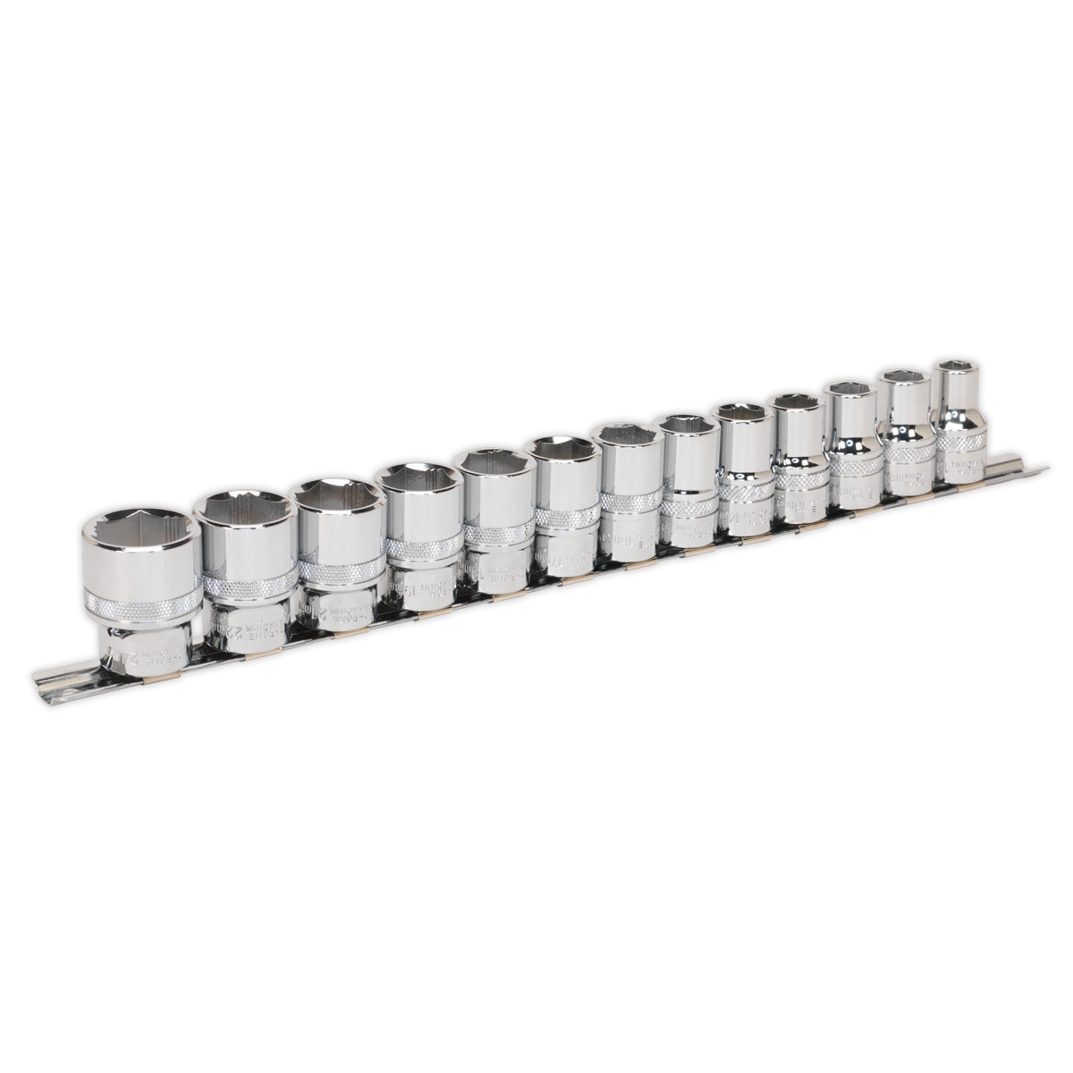 Sealey Premier Lock-On™ Socket Set 1/2"Sq Drive 13pc AK2742