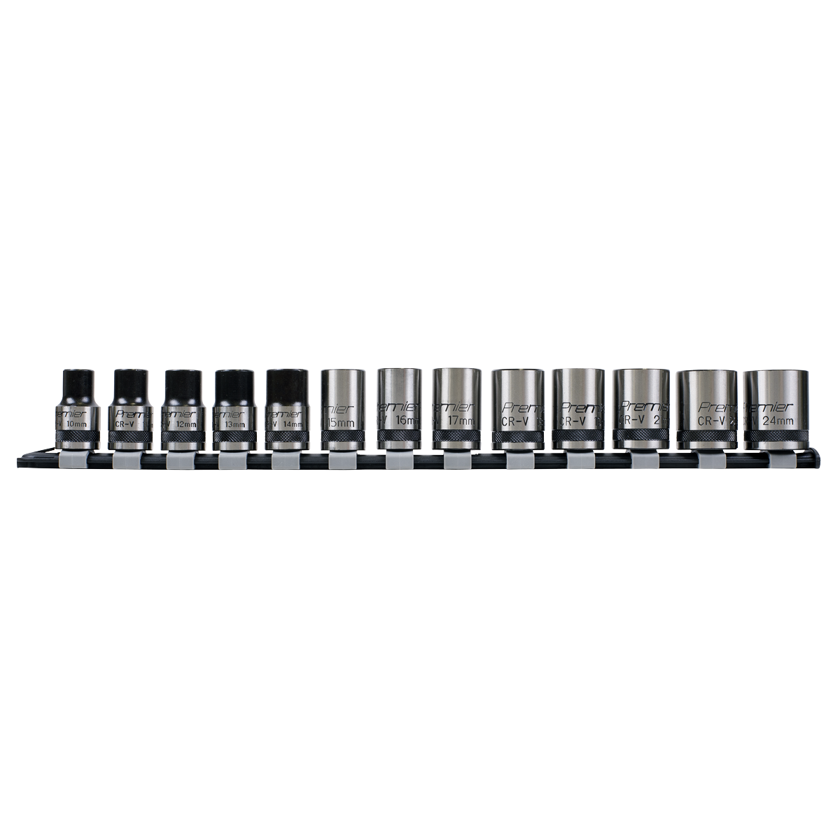 Sealey Premier Black Lock-On™ Socket Set 1/2"Sq Drive 13pc AK2742B