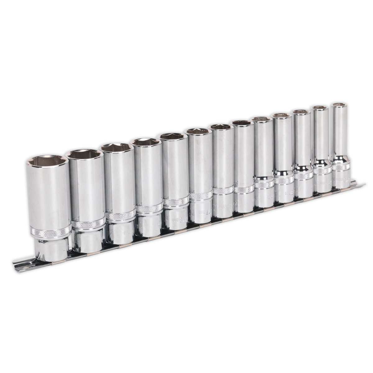 Sealey Premier Deep Lock-On™ Socket Set 1/2"Sq Drive 13pc AK2745