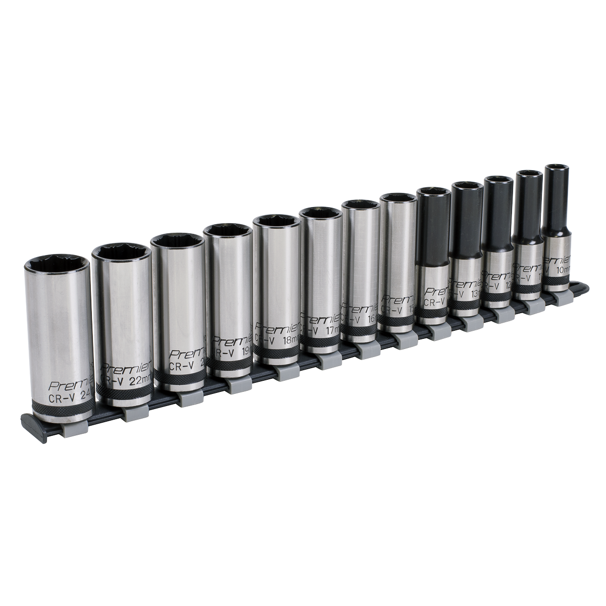 Sealey Premier Black Deep Lock-On™ Socket Set 1/2"Sq Drive 13pc AK2745B