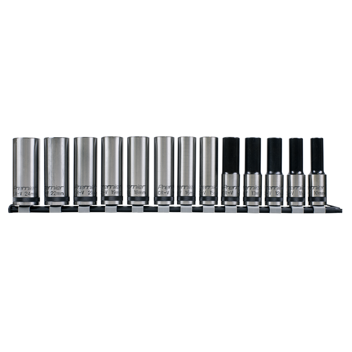 Sealey Premier Black Deep Lock-On™ Socket Set 1/2"Sq Drive 13pc AK2745B