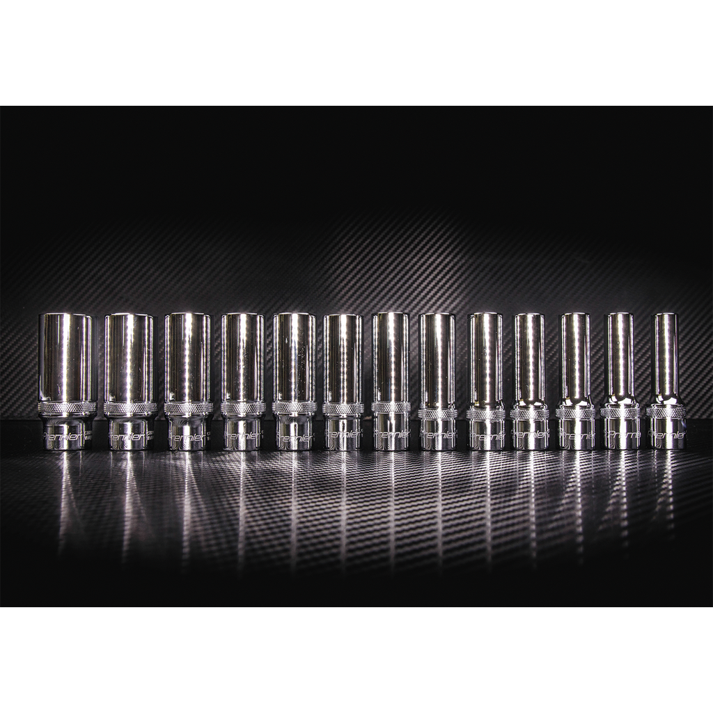 Sealey Premier Deep Lock-On™ Socket Set 1/2"Sq Drive 13pc AK2745