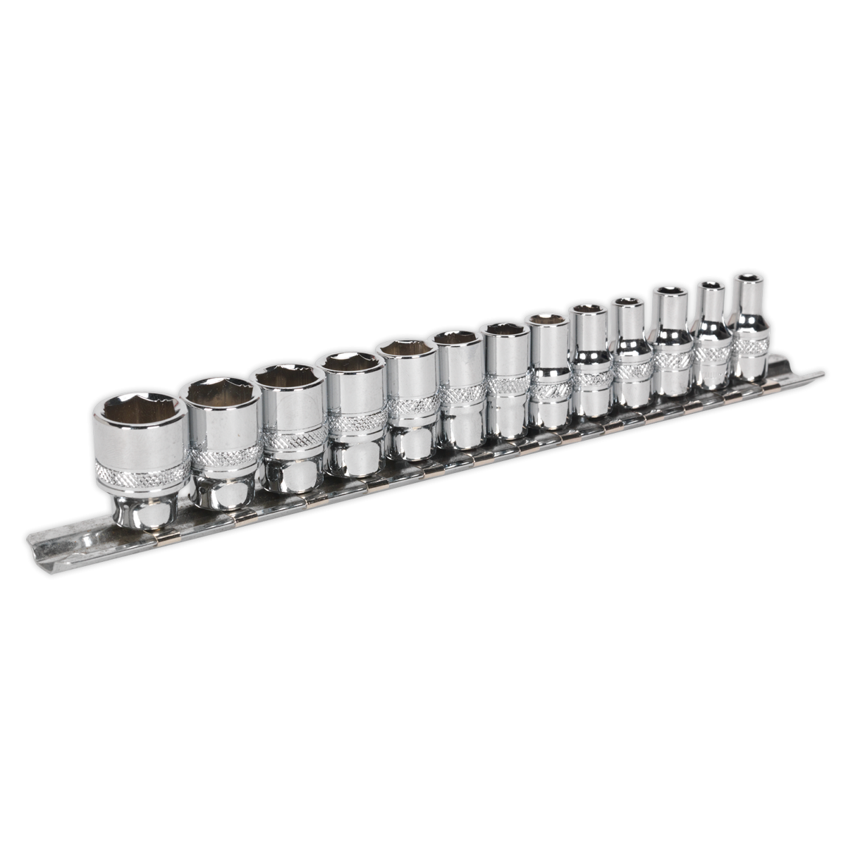 Sealey Premier Lock-On™ Socket Set 1/4"Sq Drive 13pc AK2746