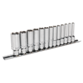 Sealey Premier Deep Lock-On™ Socket Set 1/4"Sq Drive 13pc AK2747