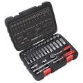 Sealey Premier Lock-On™ Socket Set 1/4"Sq Drive 32pc AK27480 - BostonPlates Autocare Centre