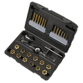 Sealey Premier Metric &amp; Imperial Titanium Coated Hexagonal Tap &amp; Die Set 46pc AK3046