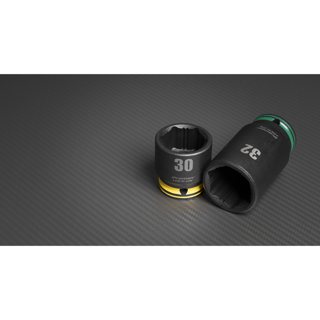 Lock-On™ Standard & Deep Impact Socket Set 34pc 1/2"Sq Drive 6pt Metric AK5636M (Copy)