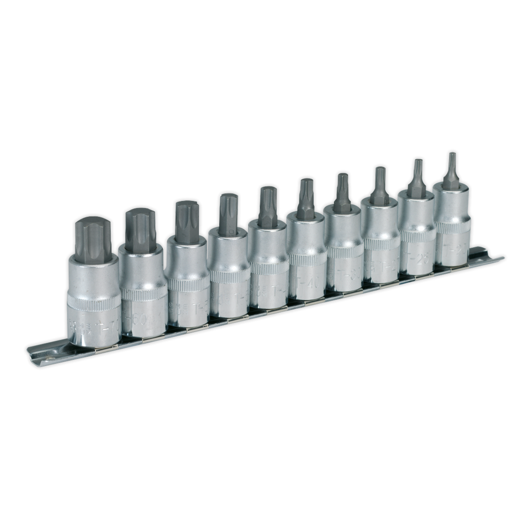 Sealey Premier TRX-Star* Socket Bit Set 1/2"Sq Drive 10pc AK6208