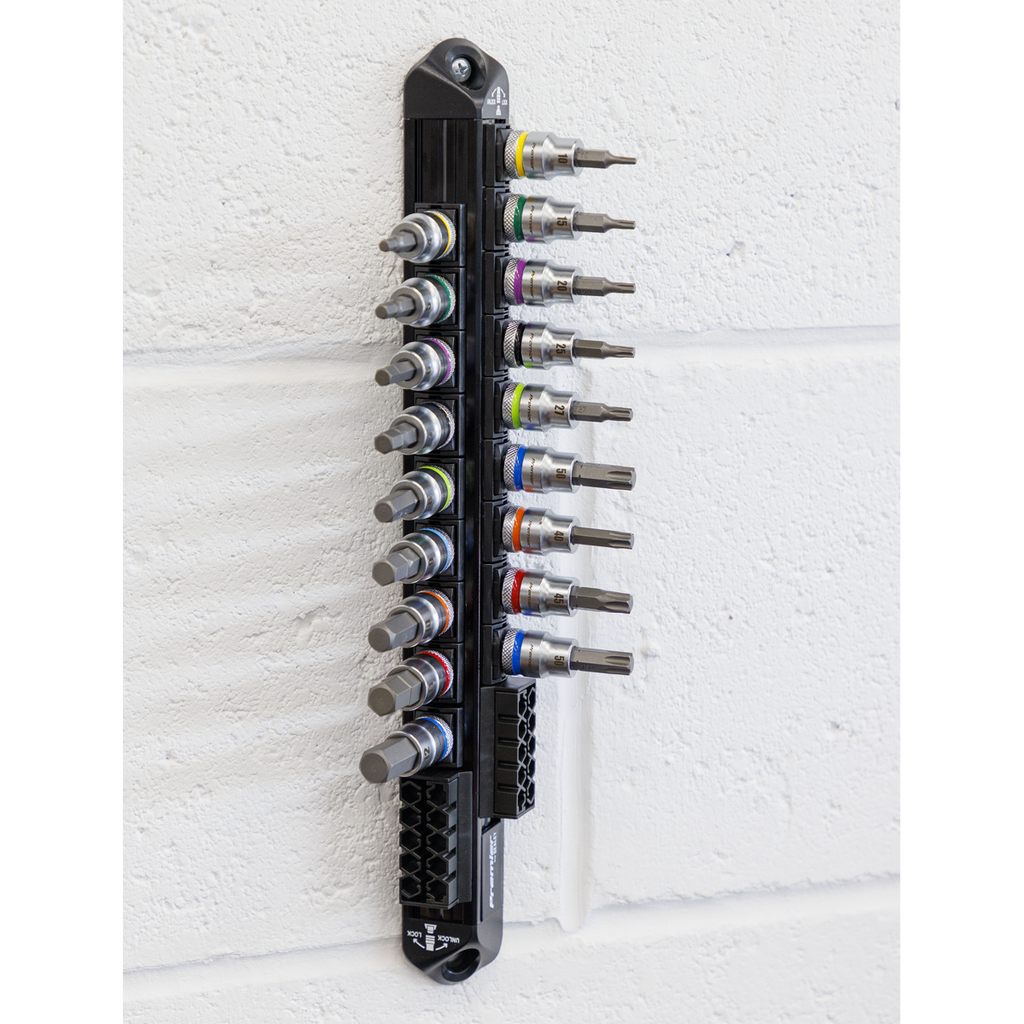 Sealey Premier Platinum Series Hex & TRX-Star* Socket Bit Set 3/8"Sq Drive 18pc AK6252